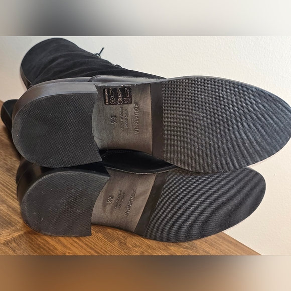 Aquatalia Brigatta Suede/Leather Combat Boot Made in Italy Women's Sz 8.5 - Picture 8 of 10